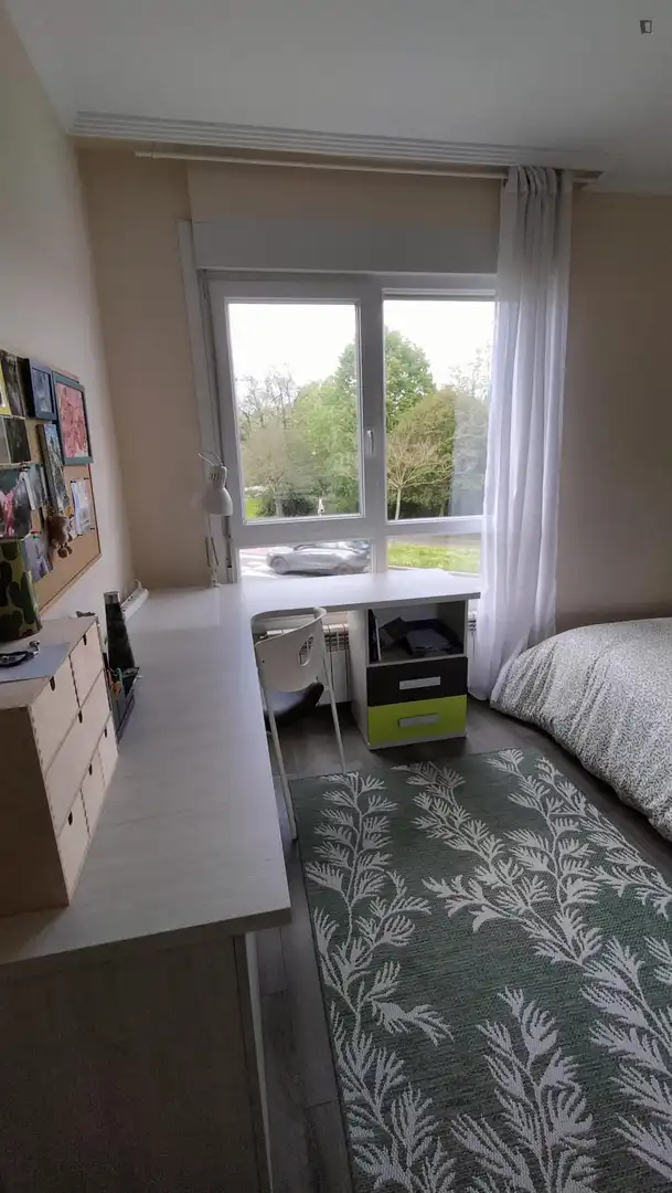 Dormitori de Apartament per a compartir en Getxo  amb Calefacció, Moblat i Forn