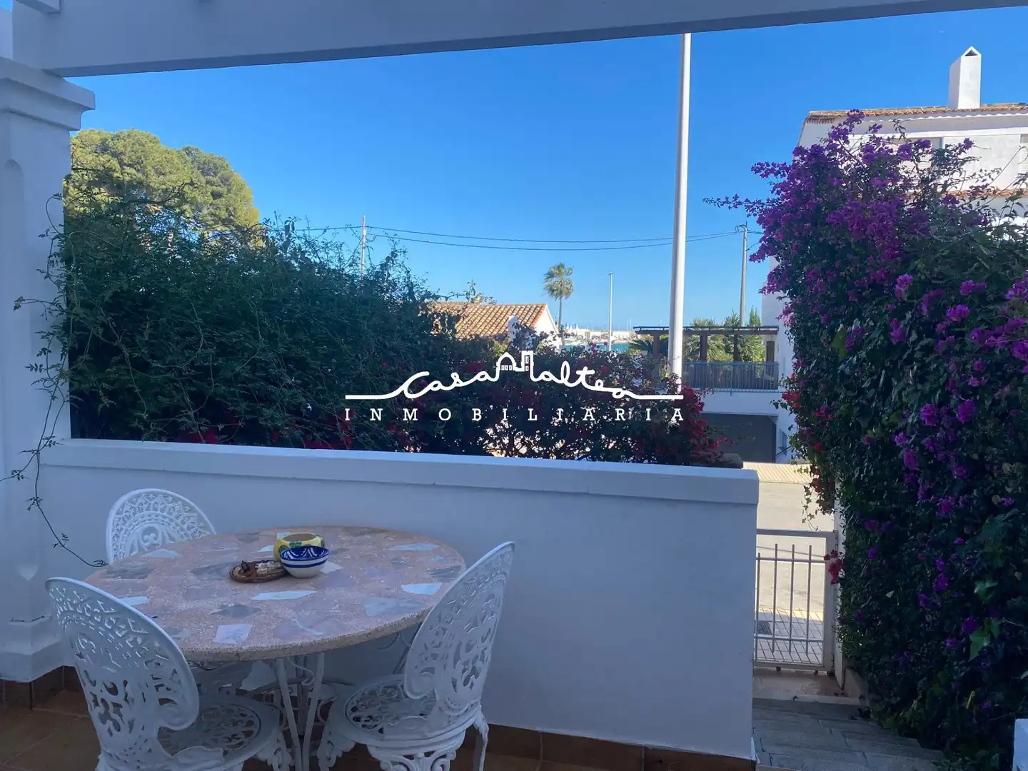 Terrace of Duplex for rent in Altea  with Private garden, Furnished and Community pool