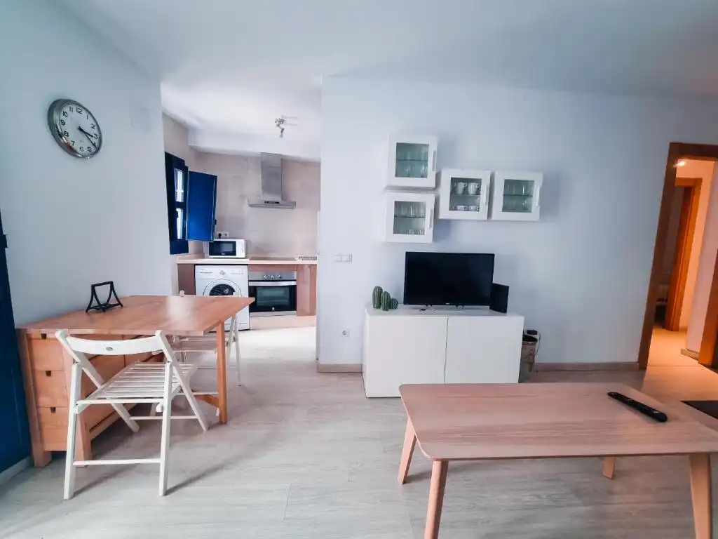 Sala de estar de Piso en venta en Cudillero con Calefacción, Parquet y Amueblado