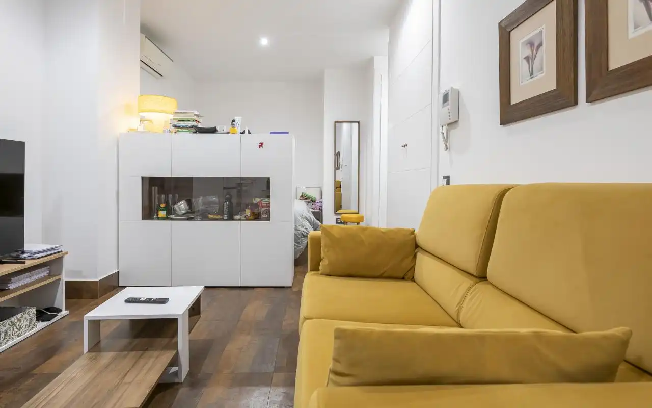 Wohnzimmer von Wohnung zum Verkauf in Madrid mit Klimaanlage, Heizung und Möbliert