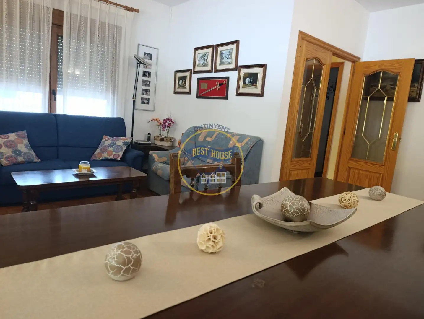 Sala d'estar de Casa o xalet en venda en Ontinyent amb Aire condicionat, Calefacció i Jardí privat