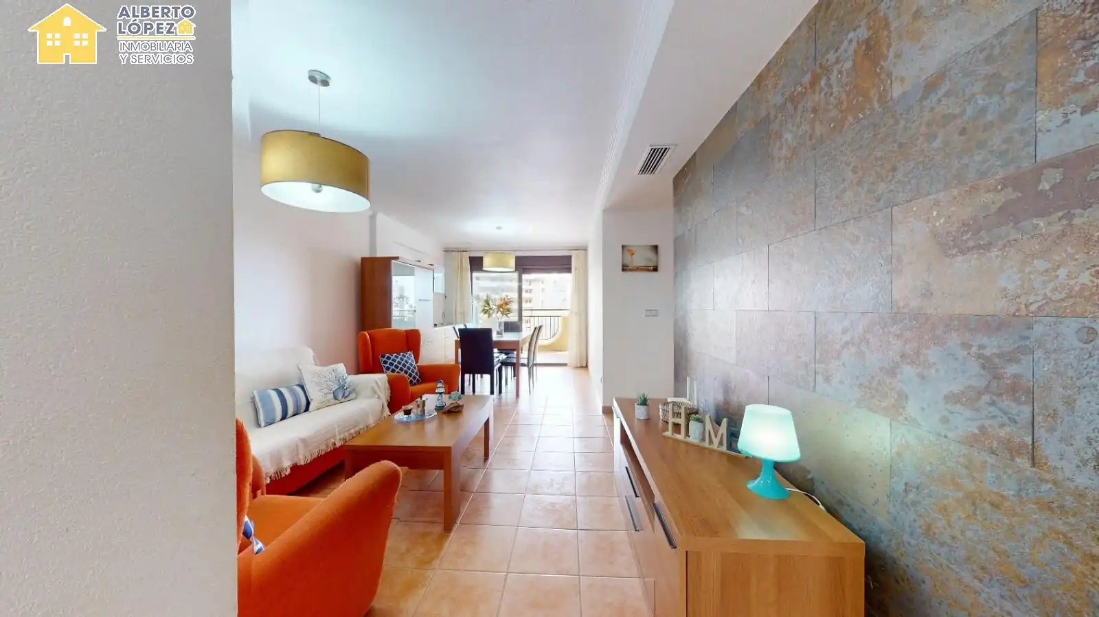 Wohnzimmer von Wohnung zur Miete in Elche / Elx mit Klimaanlage, Terrasse und Möbliert