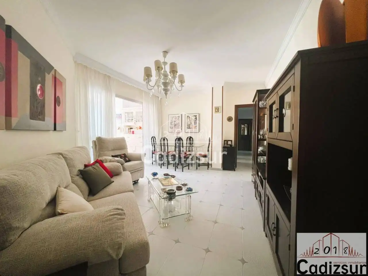 Sala de estar de Piso en venta en Cádiz con Aire acondicionado y Amueblado