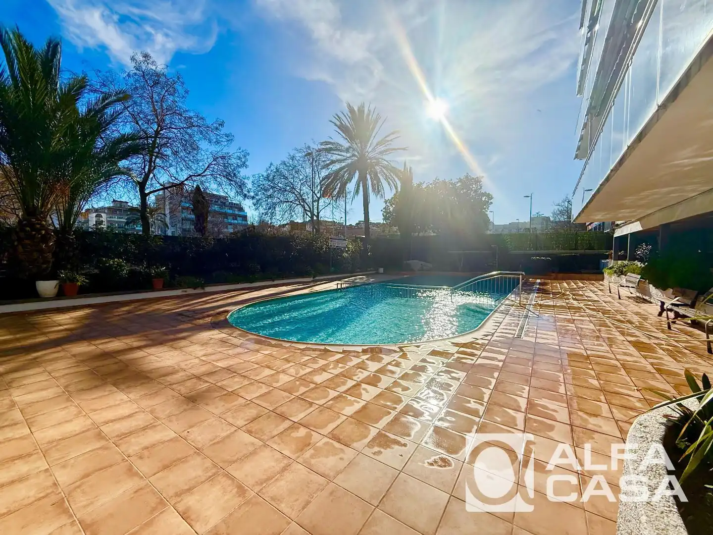 Vista exterior de Piso en venta en Lloret de Mar con Calefacción, Terraza y Piscina