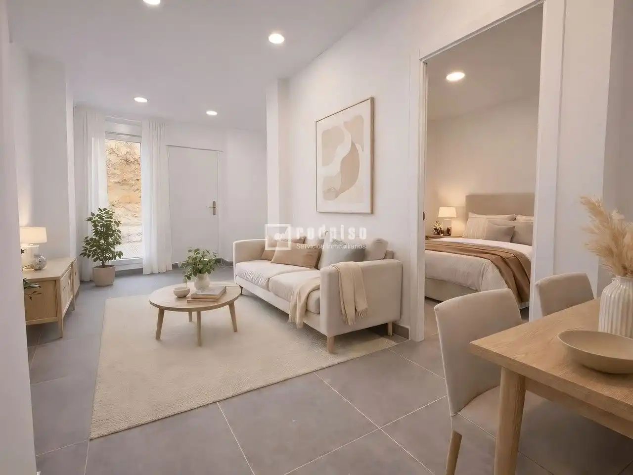 Sala d'estar de Apartament en venda en Málaga Capital amb Terrassa i Moblat