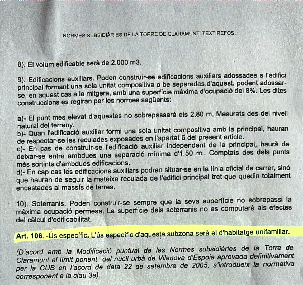 Aparcament de Residencial en venda en La Torre de Claramunt