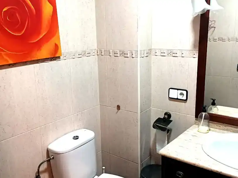 Bathroom of Flat for rent in Santa Pola  with Air Conditioner, Furnished and Balcony