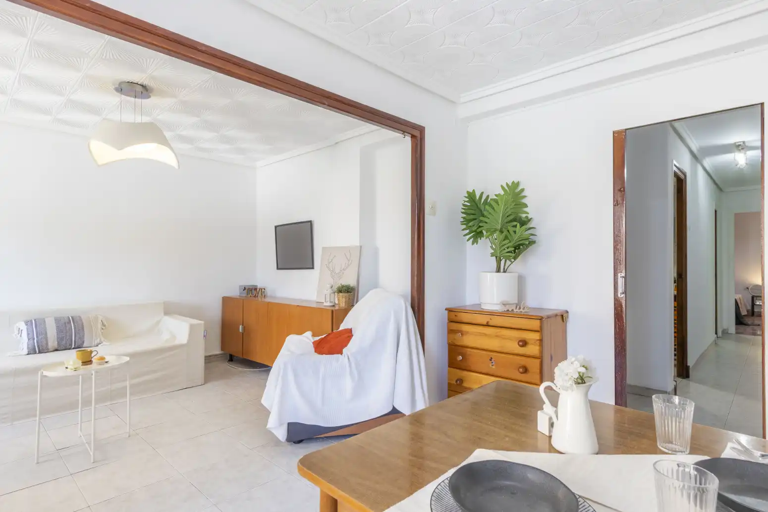 Sala de estar de Piso en venta en Foios con Balcón