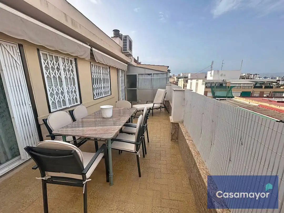 Terrace of Flat for rent in Alicante / Alacant  with Air Conditioner, Heating and Furnished