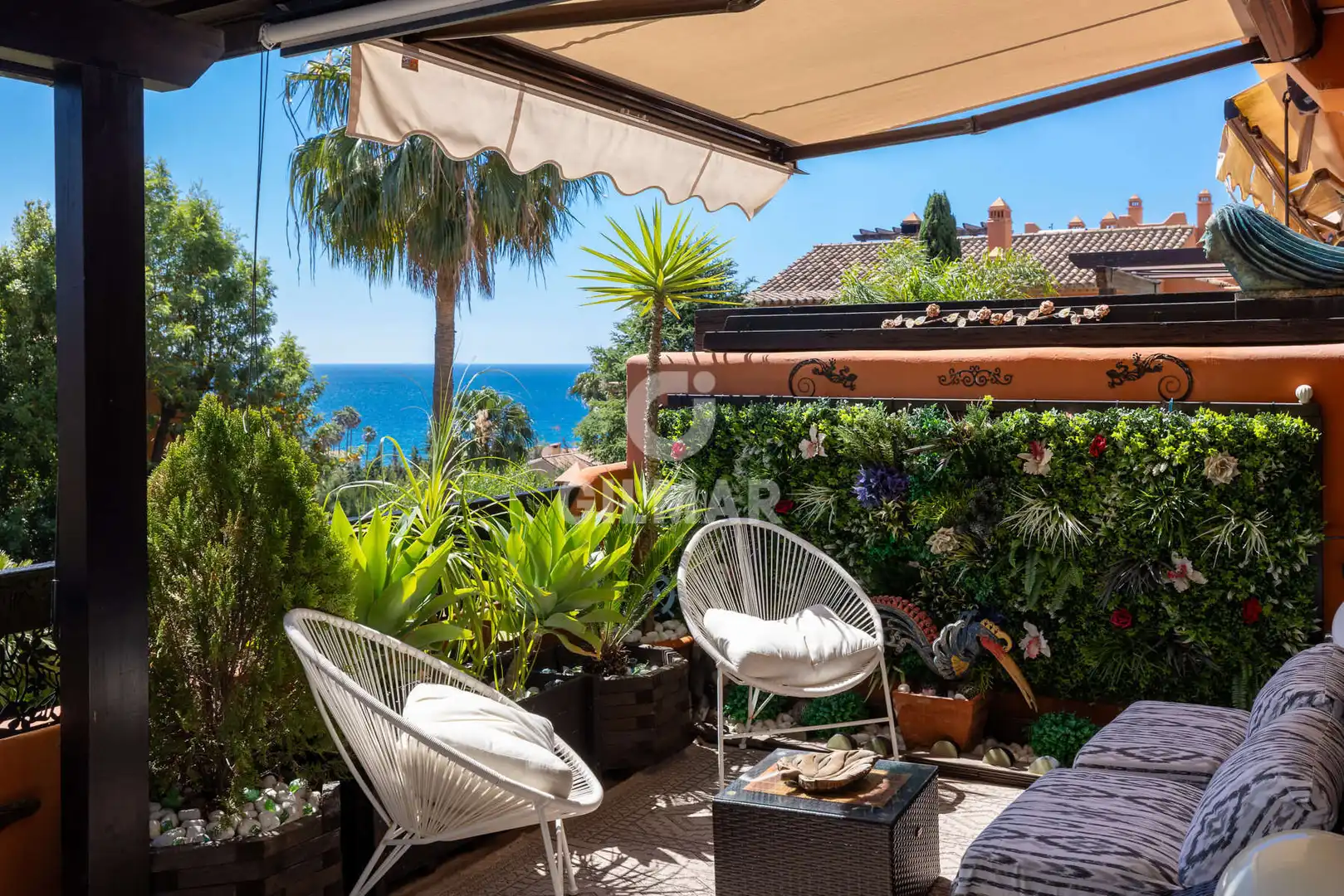 Terraza de Apartamento en venta en Estepona con Calefacción, Jardín privado y Trastero