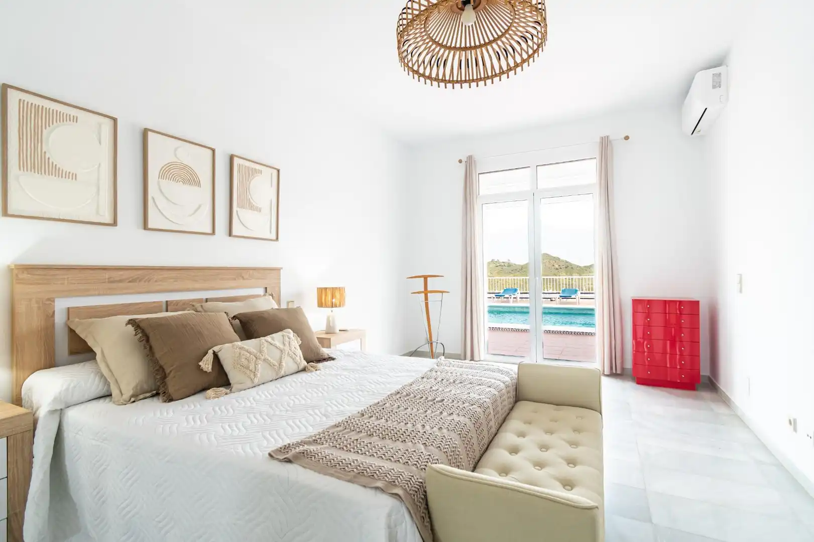 Dormitori de Casa o xalet en venda en Águilas amb Aire condicionat, Jardí privat i Terrassa