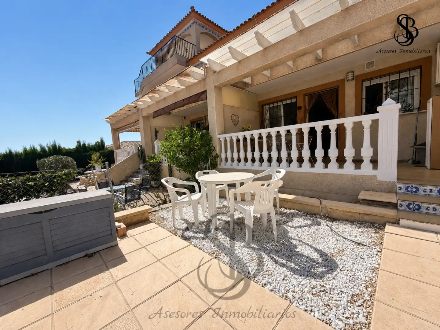 Terraza de Casa adosada en venta en Busot con Aire acondicionado, Calefacción y Jardín privado
