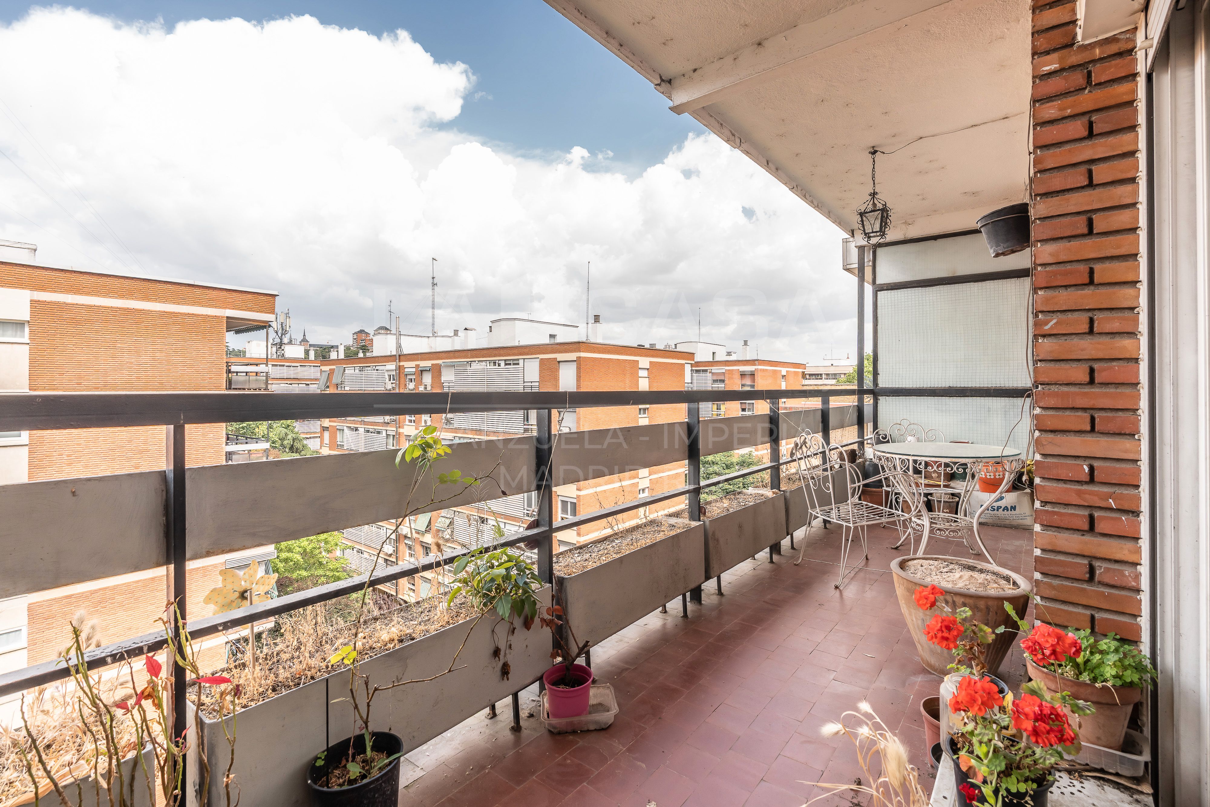 Terrace of Flat for sale in  Madrid Capital  with Heating and Terrace