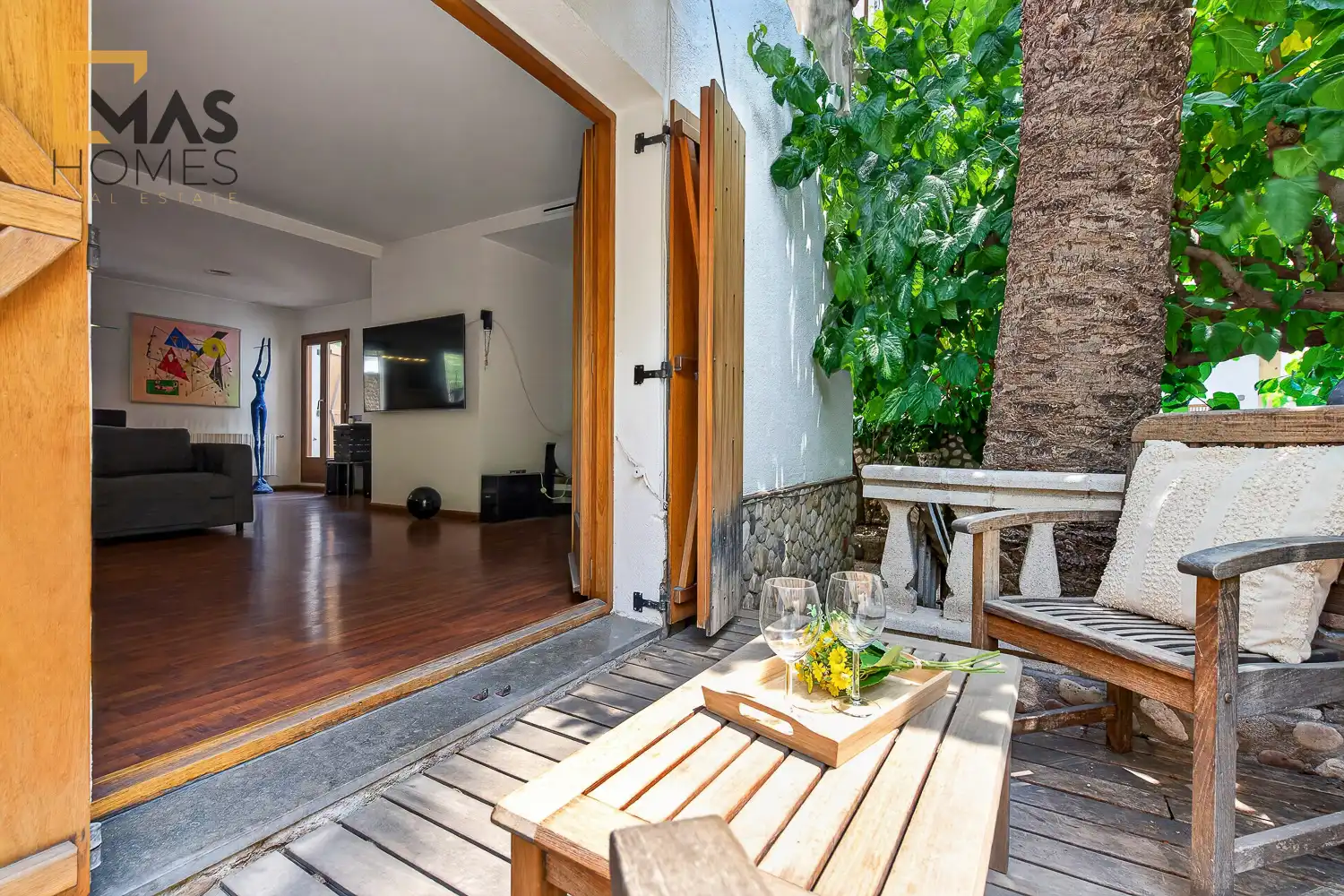 Terraza de Casa o chalet en venta en Parets del Vallès con Aire acondicionado, Calefacción y Jardín privado