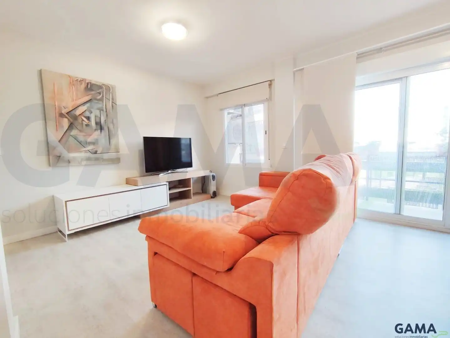 Sala d'estar de Apartament de lloguer en Alzira amb Aire condicionat i Moblat