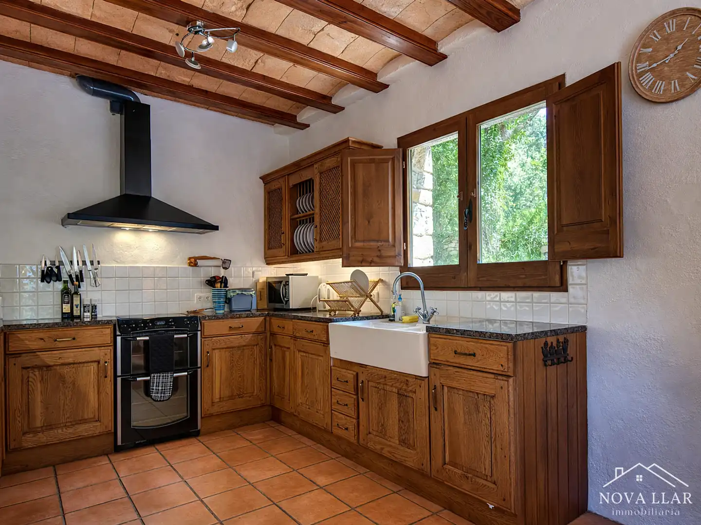Cocina de Finca rústica en venta en Les Llosses con Calefacción, Jardín privado y Terraza