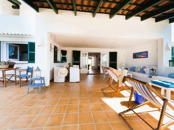Terrassa de Casa o xalet en venda en Sant Lluís amb Jardí privat, Terrassa i Piscina