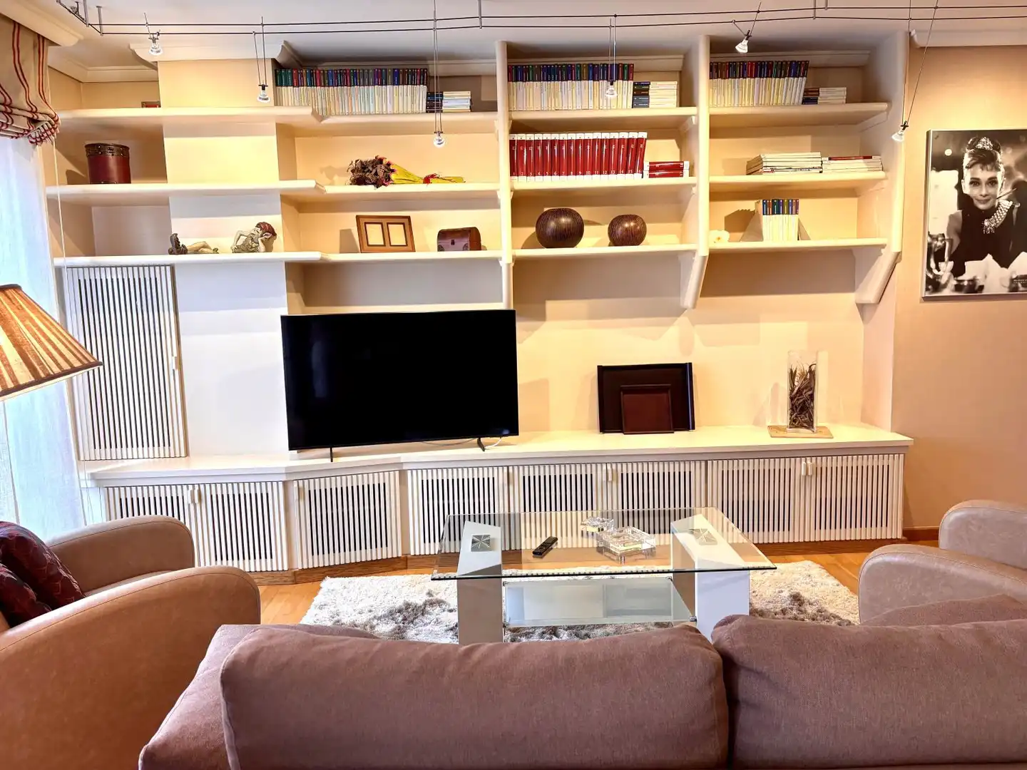 Living room of Flat for rent in Castellón de la Plana / Castelló de la Plana  with Air Conditioner, Heating and Terrace