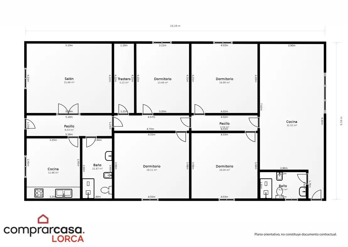 Houses for sale in Lorca  with Air Conditioner