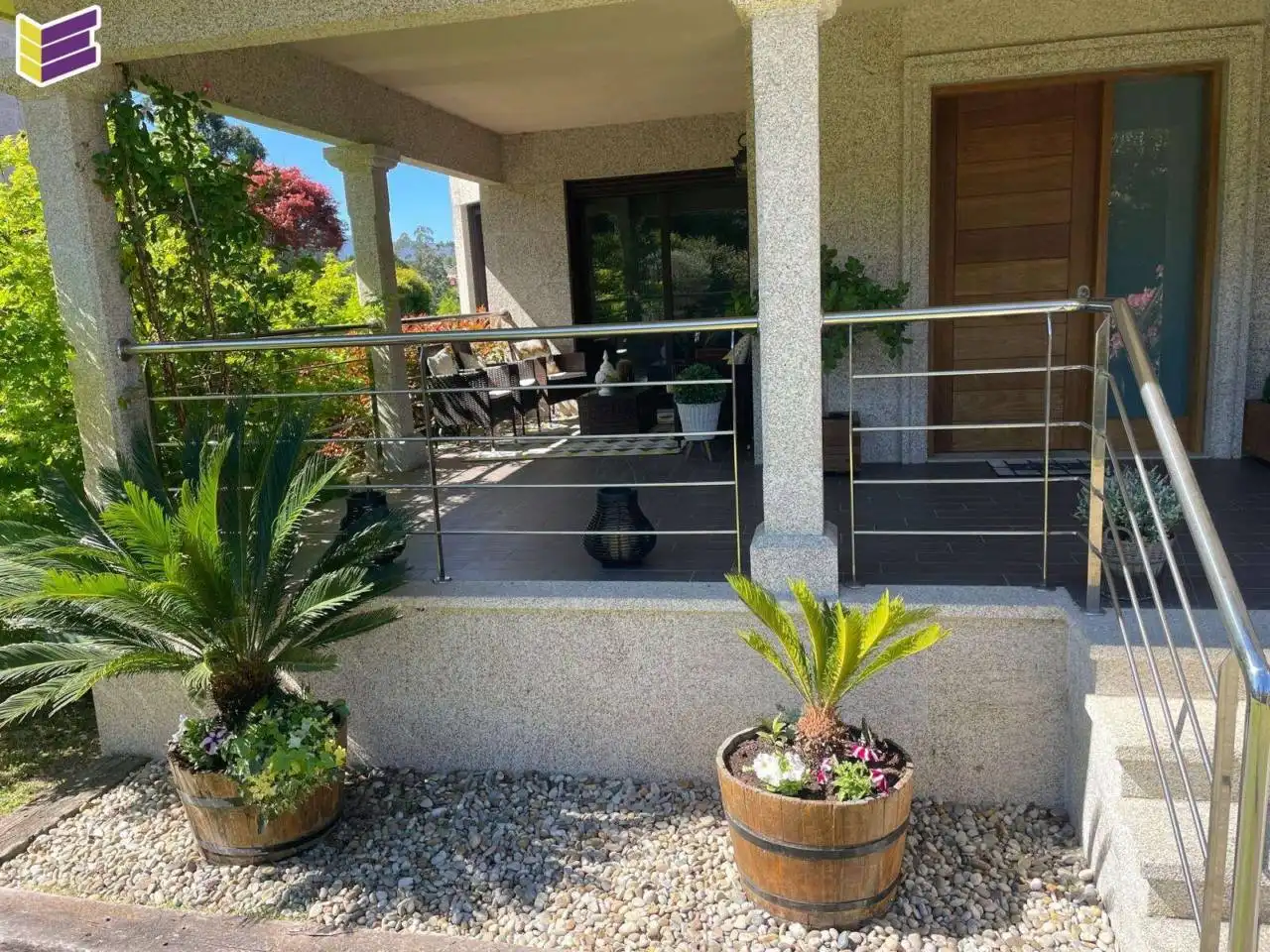 Terrassa de Casa o xalet de lloguer en Gondomar amb Calefacció, Jardí privat i Terrassa