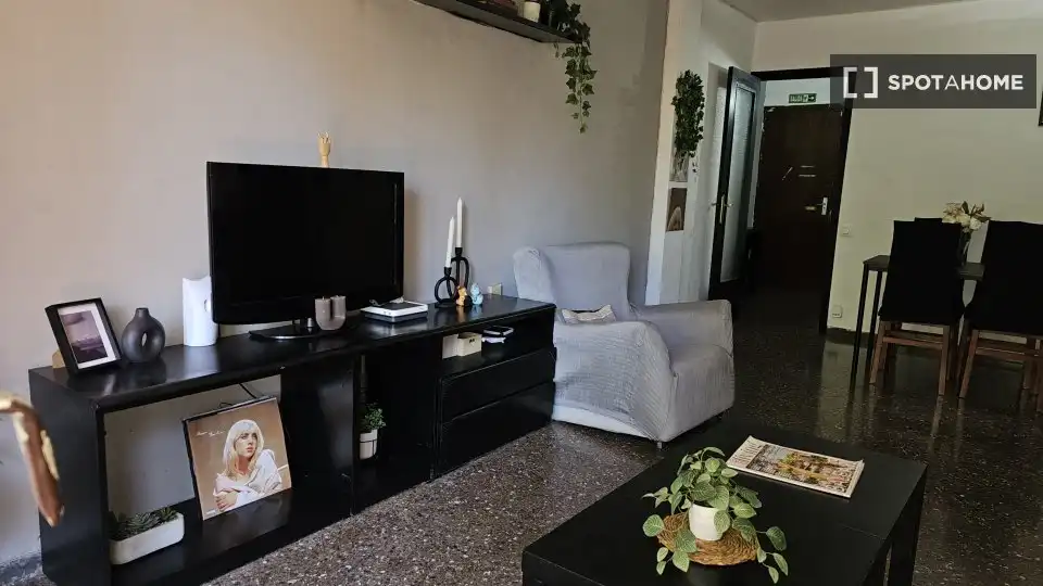 Living room of Flat for rent in L'Hospitalet de Llobregat  with Air Conditioner, Heating and Furnished
