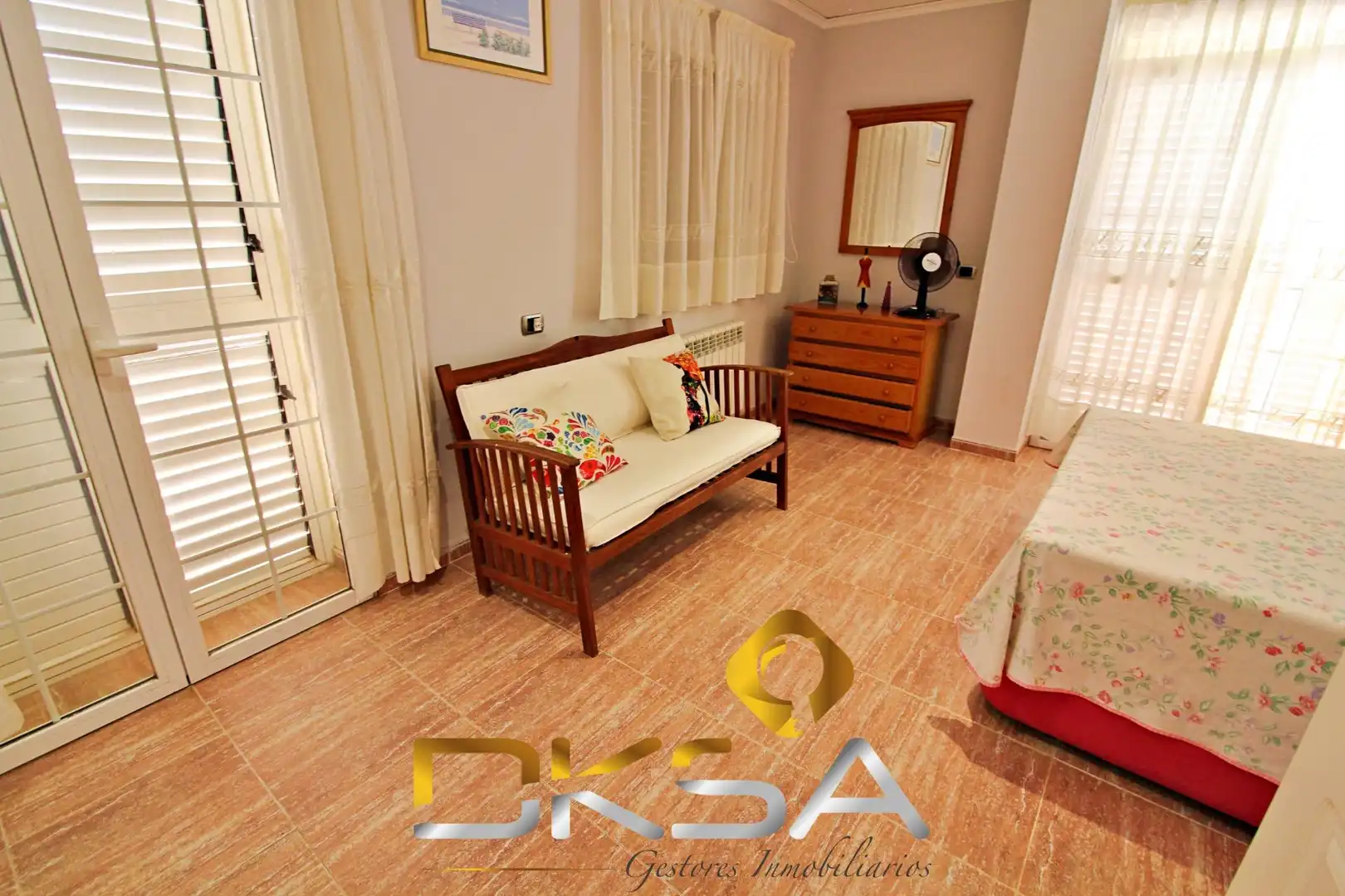 Bedroom of Houses for sale in Castellón de la Plana / Castelló de la Plana  with Air Conditioner, Heating and Private garden