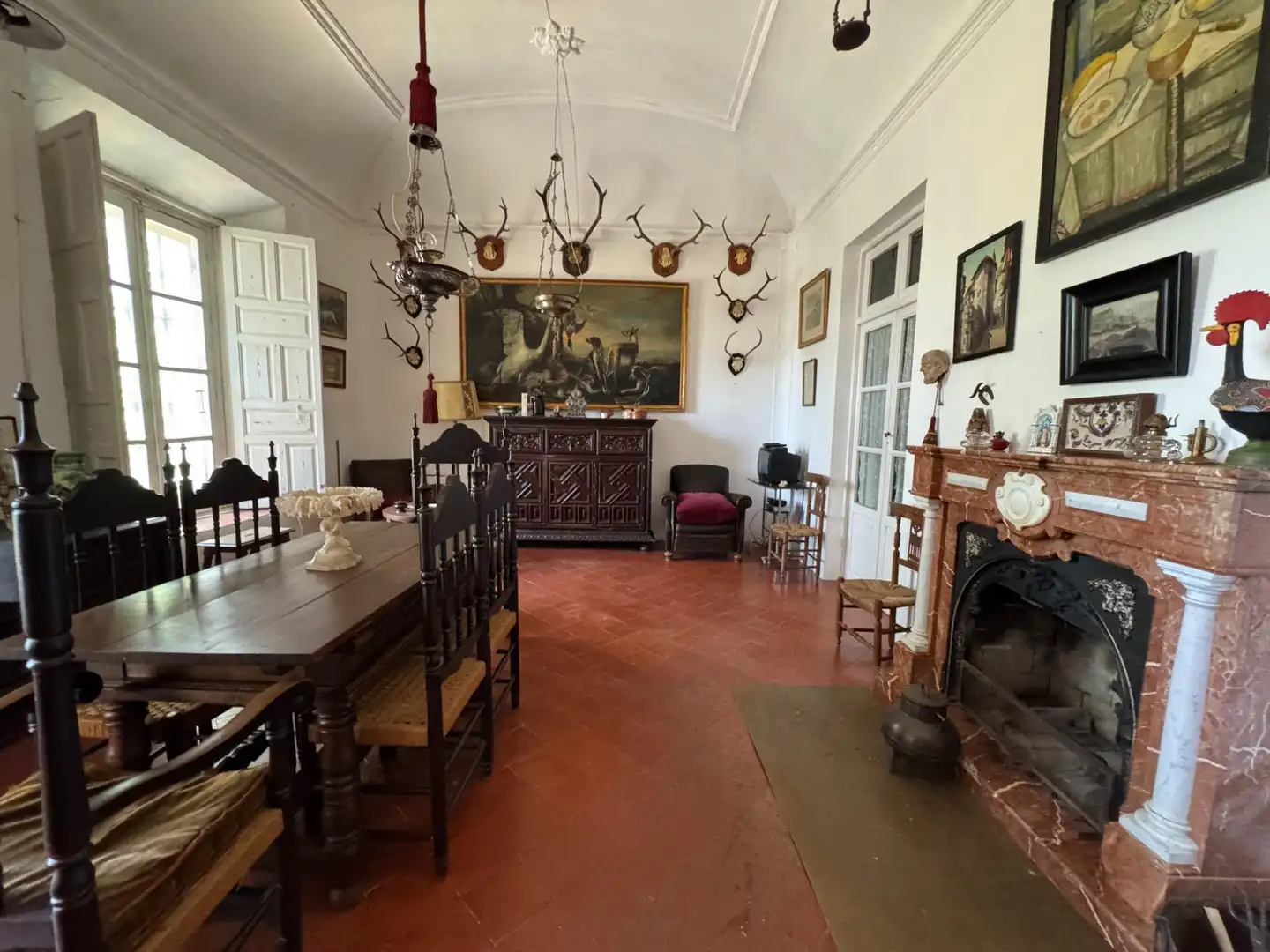 Esszimmer von Country house zum Verkauf in Cazalla de la Sierra mit Terrasse, Abstellraum und Schwimmbad