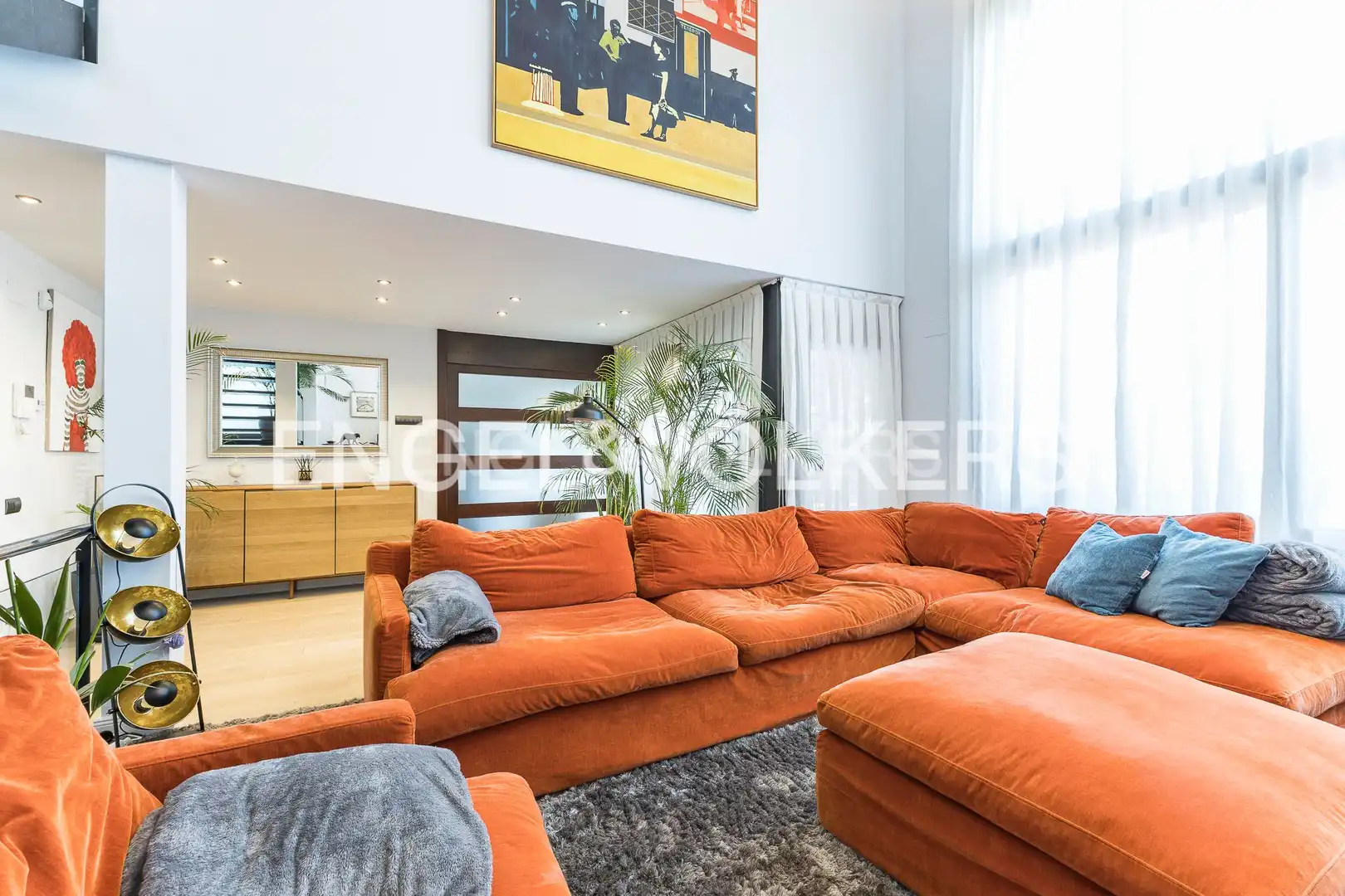 Living room of Houses for sale in Castelldefels  with Air Conditioner, Heating and Private garden