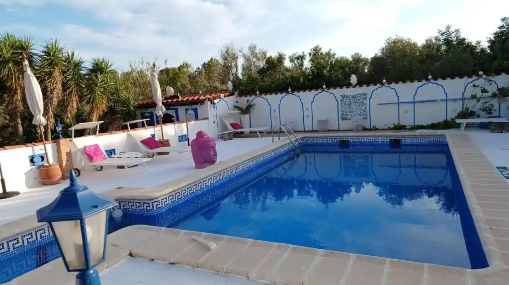Schwimmbecken von Haus oder Chalet zur Miete in L'Ametlla de Mar  mit Klimaanlage, Privatgarten und Schwimmbad