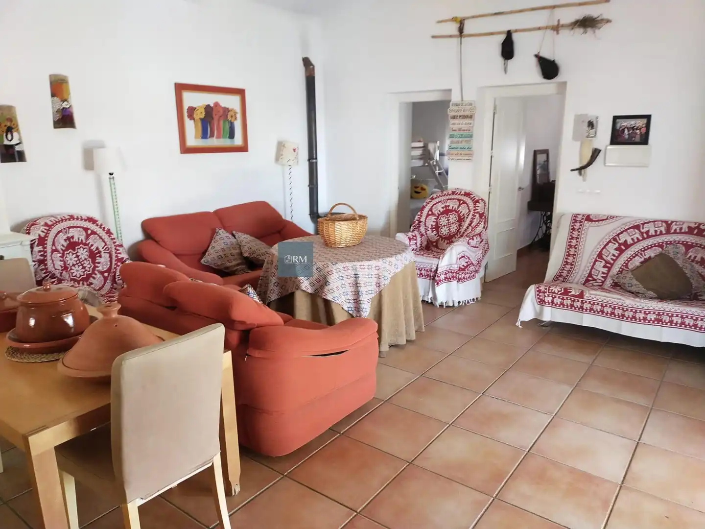 Sala de estar de Casa o chalet de alquiler en Sanlúcar de Barrameda con Aire acondicionado