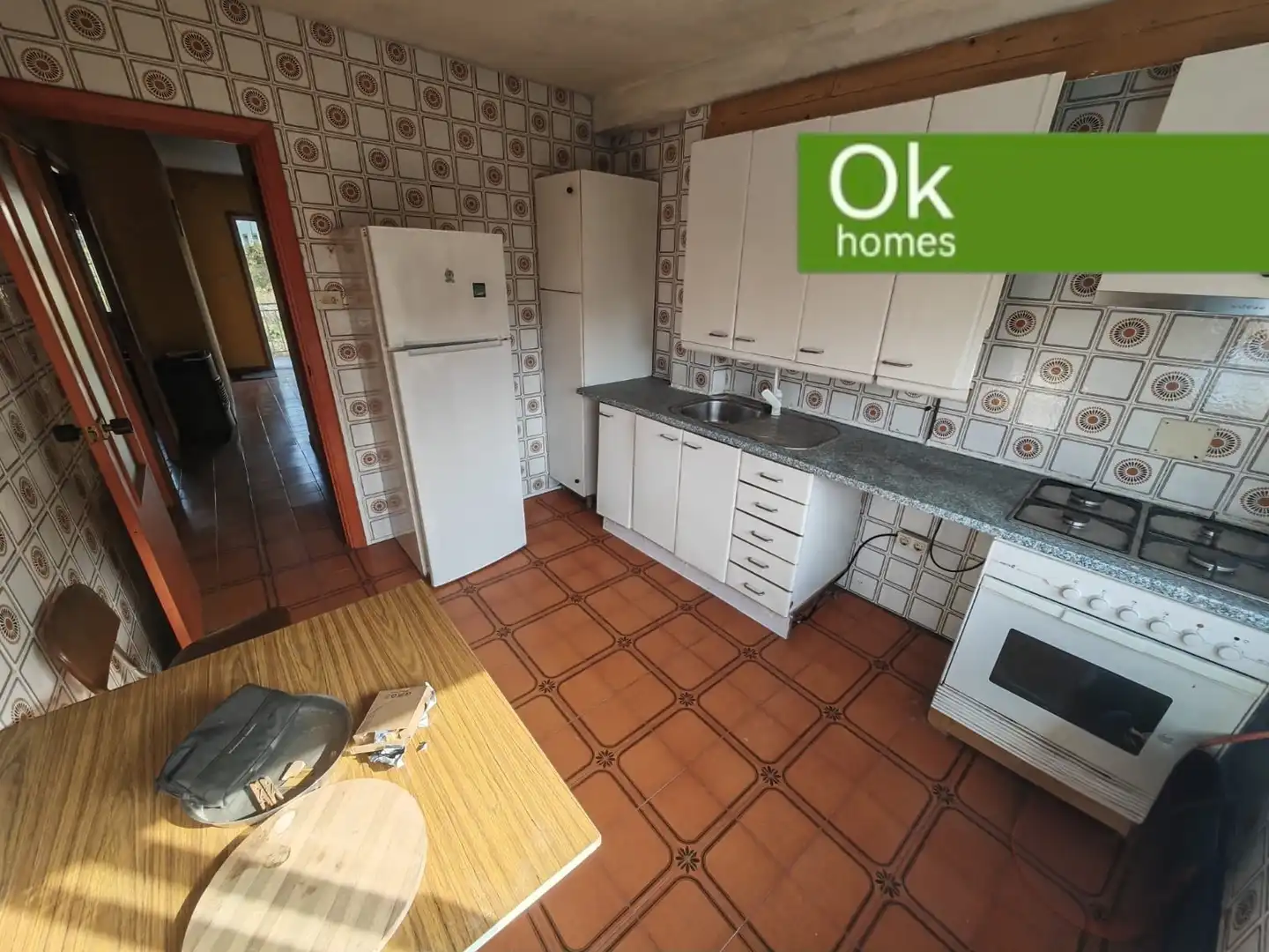 Cocina de Casa adosada en venta en A Coruña Capital  con Jardín privado