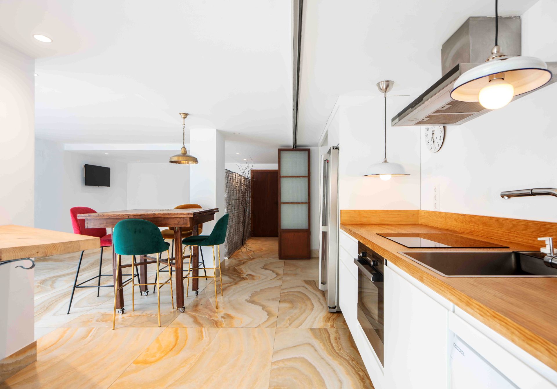 Kitchen of Duplex for sale in A Coruña Capital   with Heating, Parquet flooring and Terrace