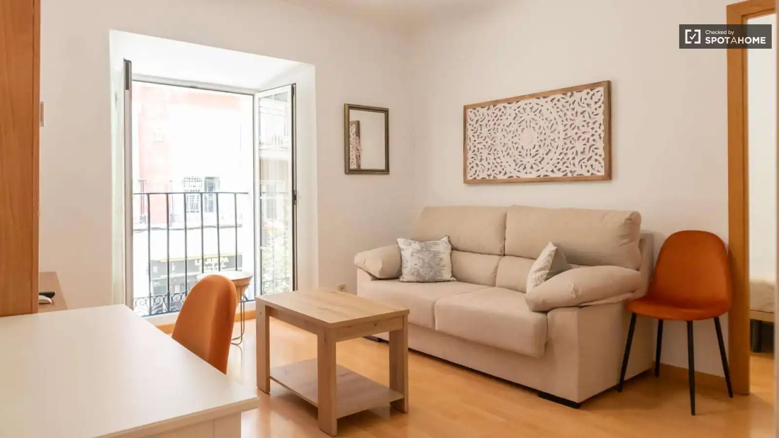 Sala d'estar de Apartament per a compartir en  Madrid Capital amb Aire condicionat, Calefacció i Terrassa