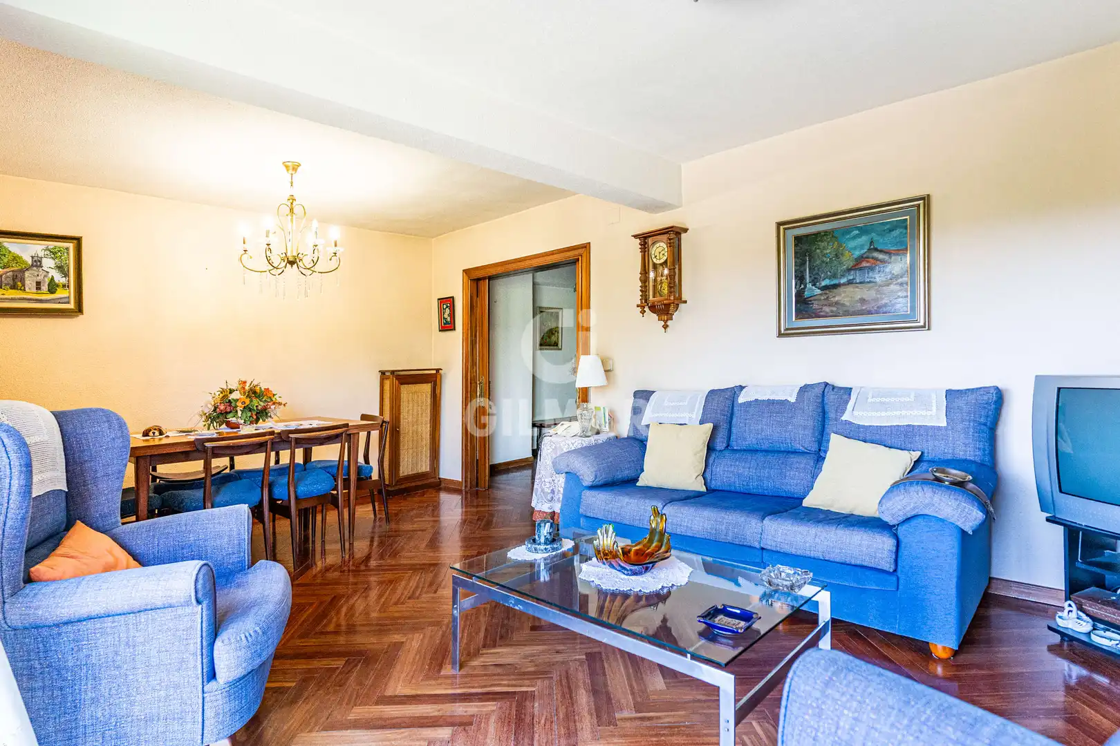 Living room of Flat for sale in Madrid  with Heating
