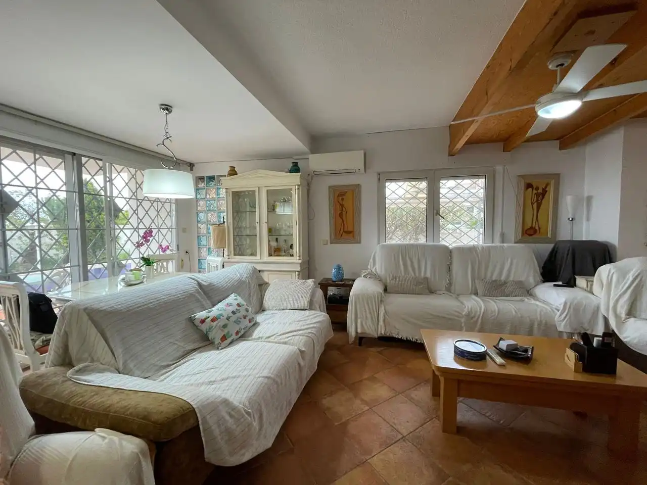 Living room of Houses for sale in La Manga del Mar Menor  with Air Conditioner, Heating and Private garden