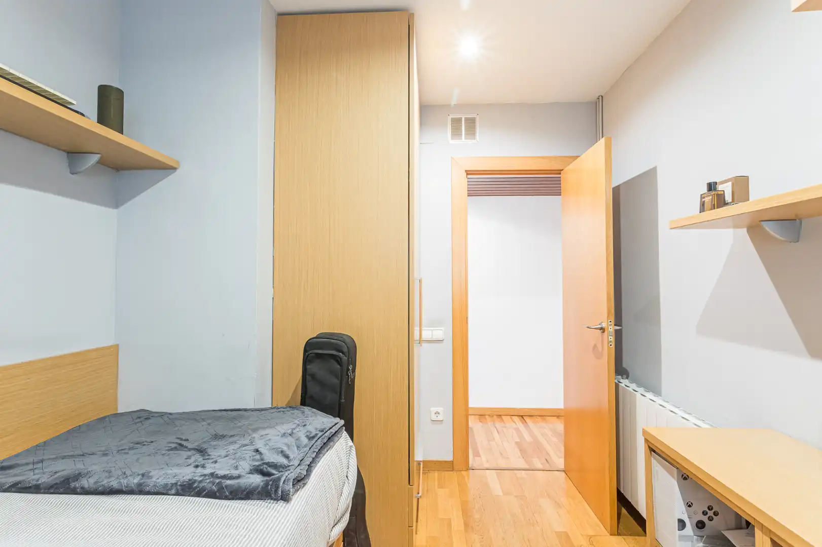 Schlafzimmer von Wohnung zum Verkauf in Barcelona mit Klimaanlage, Heizung und Parkett