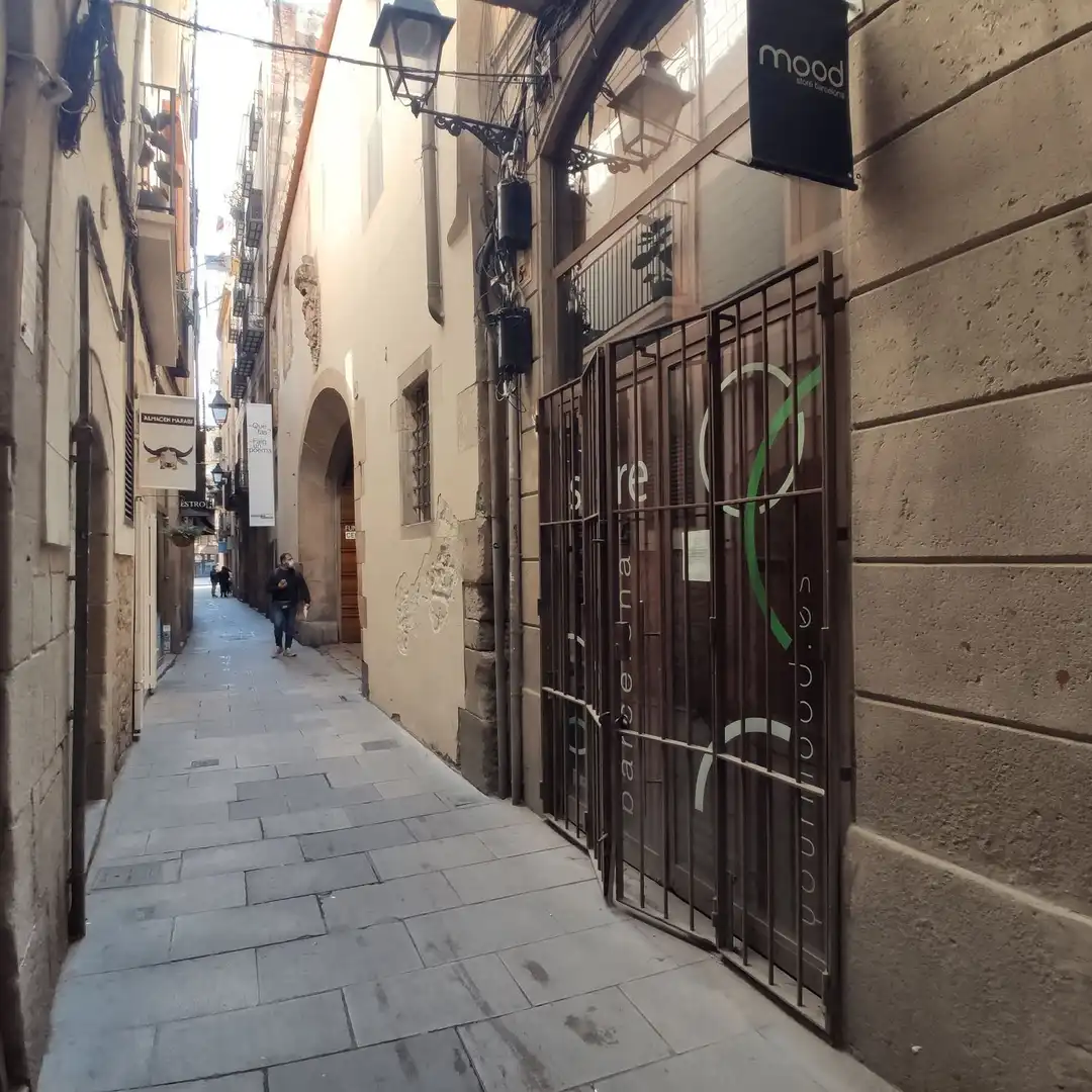 Außenansicht von Geschaftsraum zum Verkauf in Barcelona mit Klimaanlage
