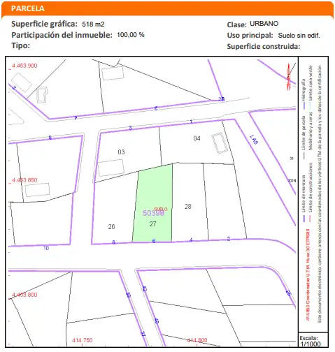 Residential land for sale in Calle Corcho, imagen 11
