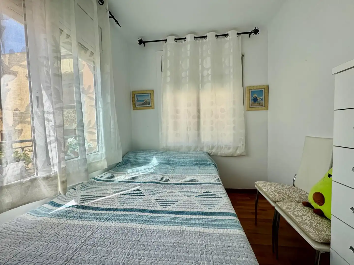 Schlafzimmer von Wohnung zur Miete in Palamós mit Klimaanlage, Terrasse und Möbliert