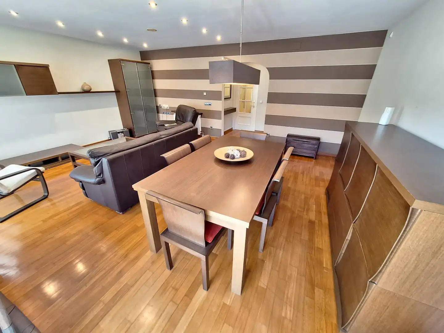 Dining room of Flat for rent in Igualada  with Heating, Furnished and Balcony