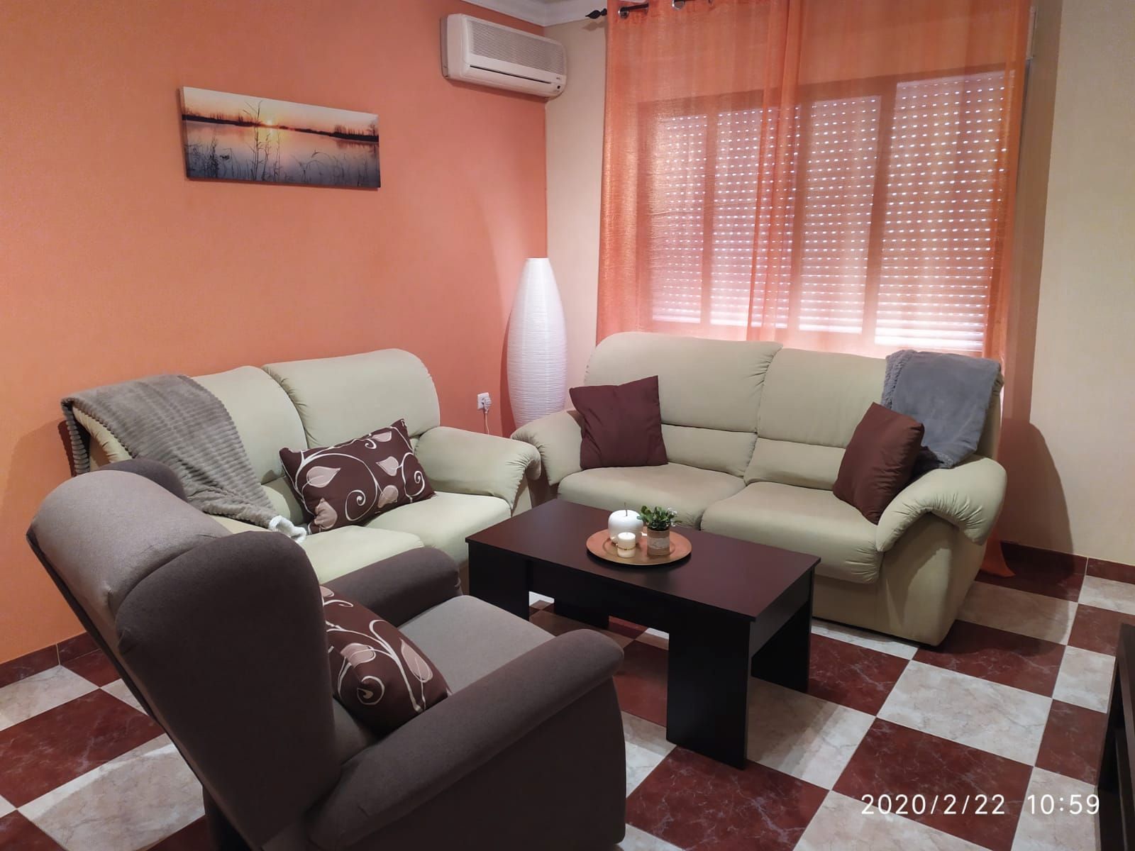Living room of Flat for sale in Puertollano  with Air Conditioner, Heating and Furnished