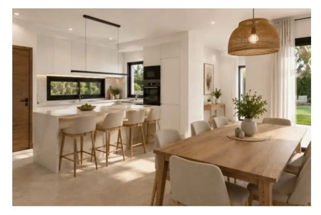 Comedor de Casa o chalet en venta en Palau-solità i Plegamans con Aire acondicionado, Calefacción y Jardín privado