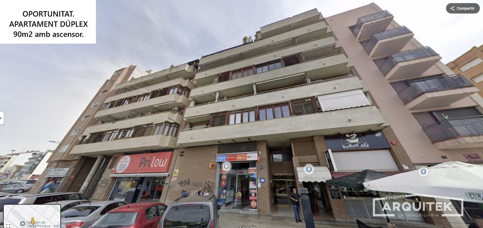Exterior view of Duplex for sale in  Lleida Capital  with Air Conditioner, Heating and Terrace