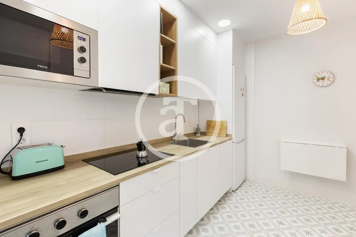 Küche von Wohnung zur Miete in Madrid mit Klimaanlage, Heizung und Möbliert