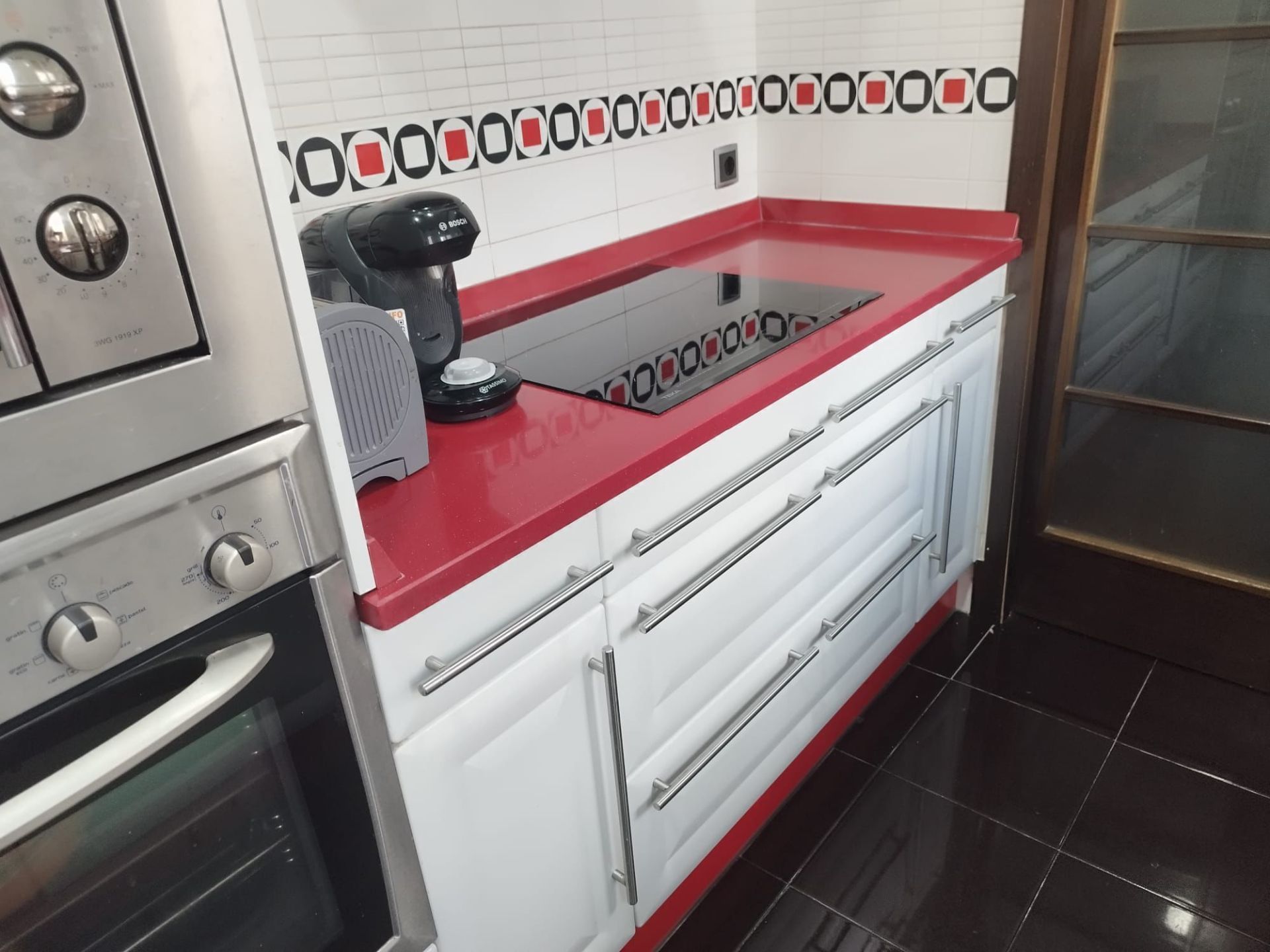Kitchen of Flat to rent in  Madrid Capital  with Air Conditioner, Heating and Furnished