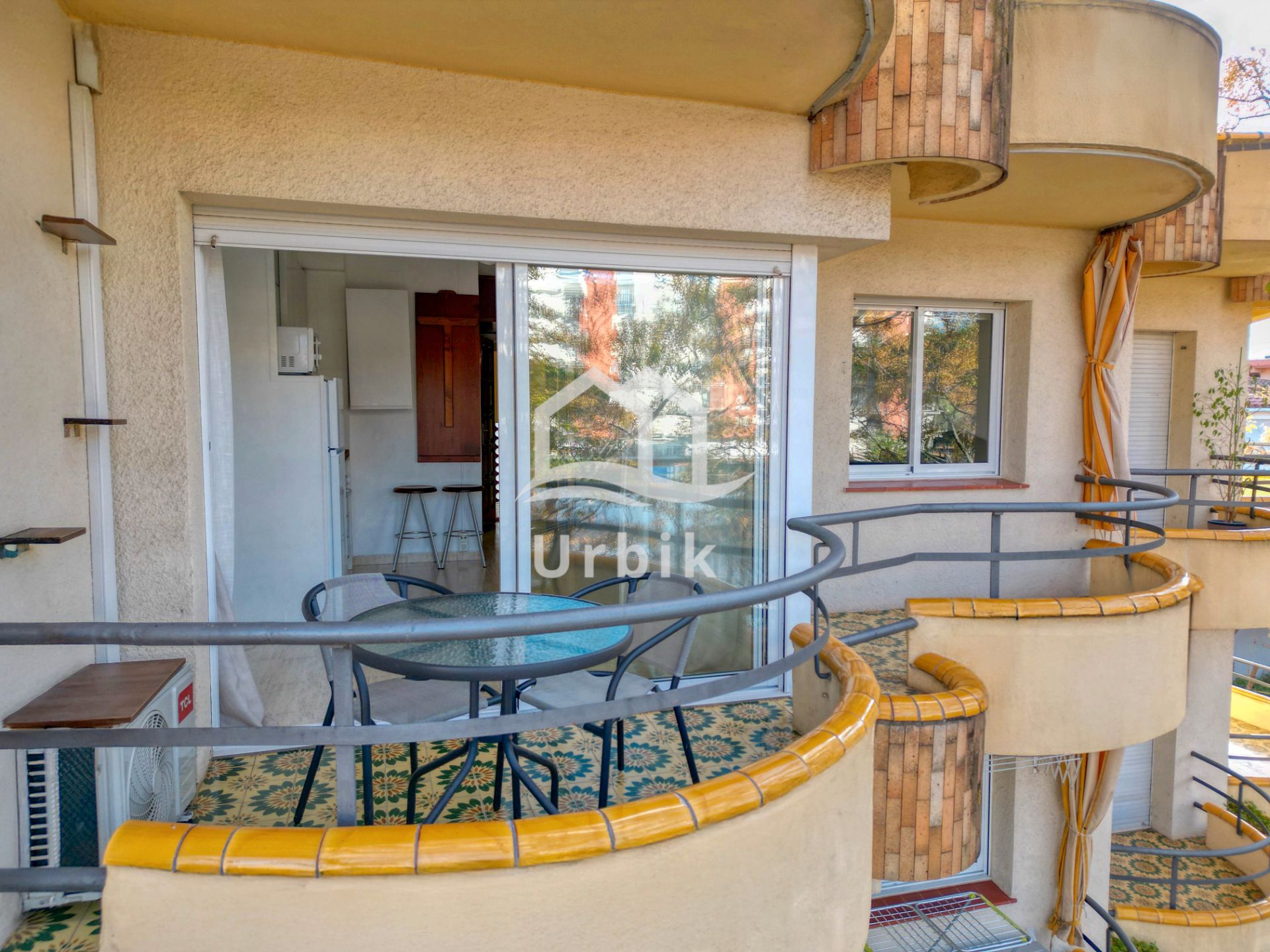 Terrasse von Wohnungen zum verkauf in Castell d'Aro, Platja d'Aro i s'Agaró mit Klimaanlage, Heizung und Möbliert