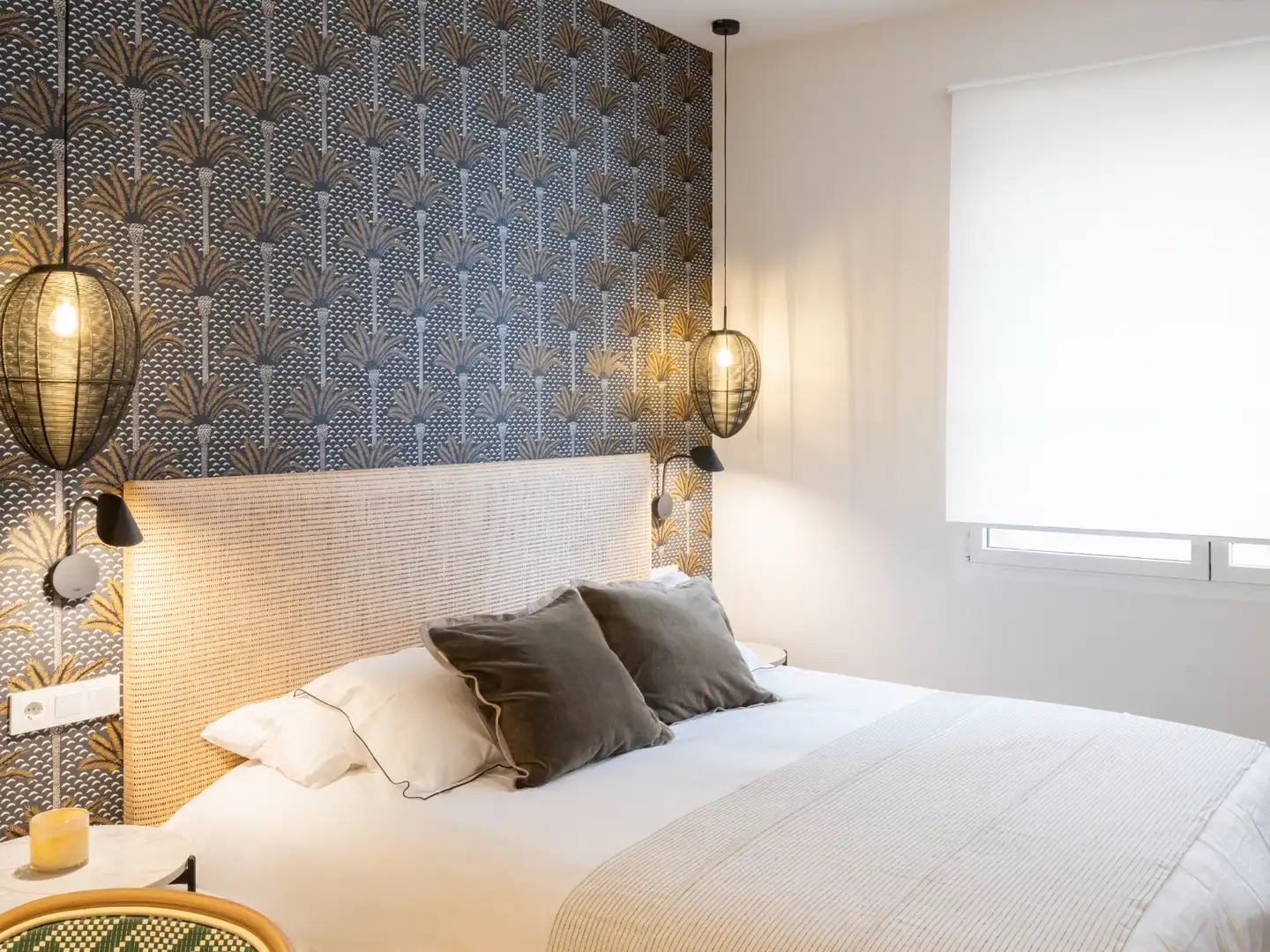 Habitación de Apartamento de alquiler en Málaga con Aire acondicionado y Amueblado