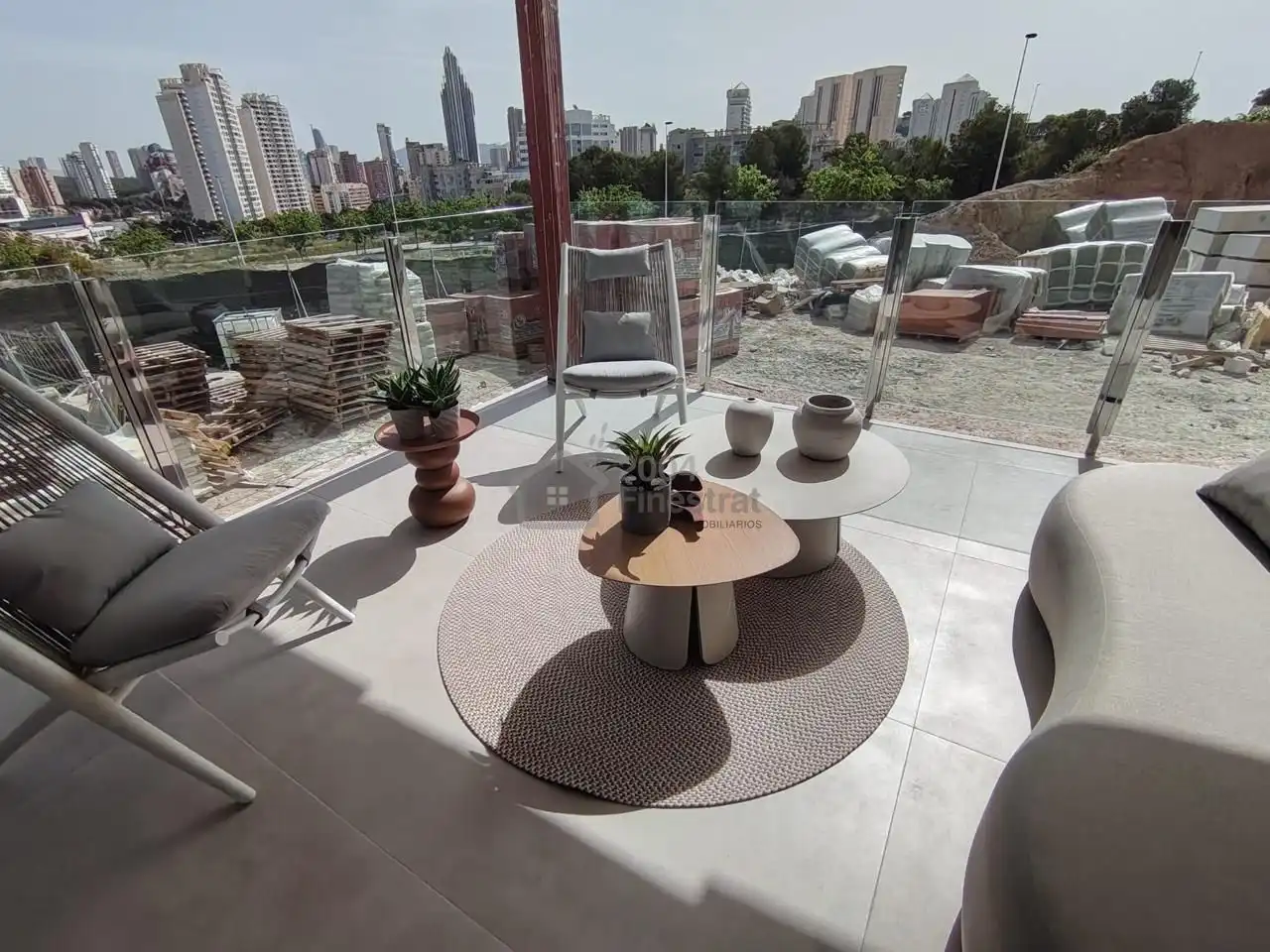 Terrasse von Dachboden zum Verkauf in Villajoyosa / La Vila Joiosa mit Klimaanlage, Terrasse und Balkon
