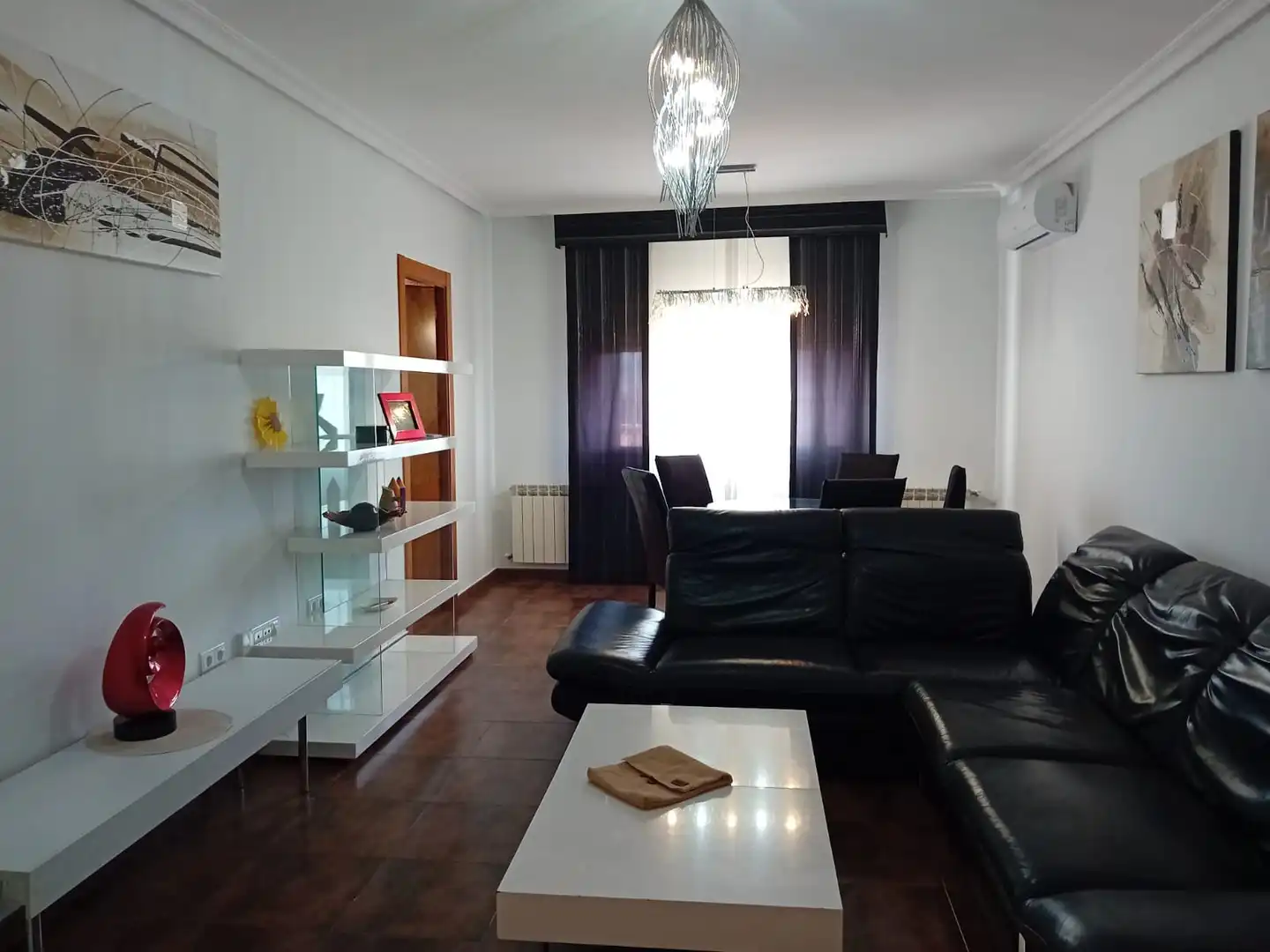 Living room of Flat for rent in Puertollano  with Air Conditioner, Heating and Parquet flooring