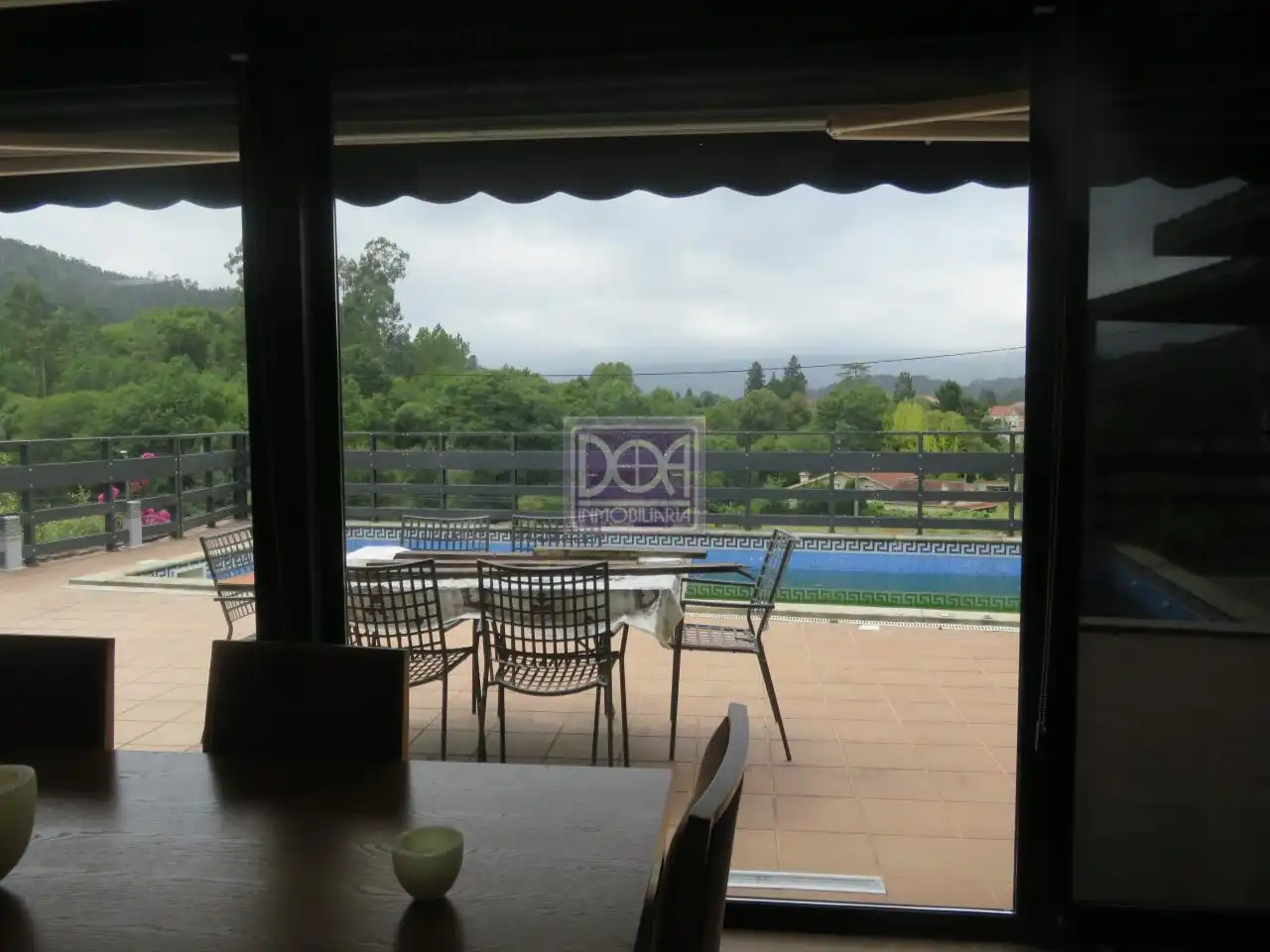 Terrassa de Casa o xalet en venda en Mondariz-Balneario amb Calefacció, Jardí privat i Terrassa